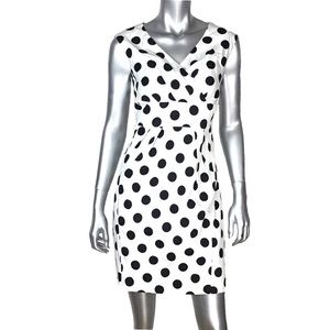 Helene Berman London White Polka Dot Dress 6